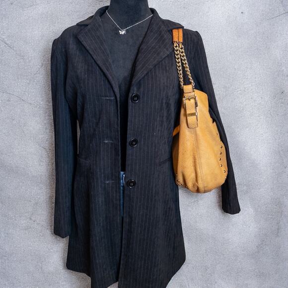 Y2K Michael Kors Astor Middleton Chain Hobo Bag Tan Leather Studded Shoulder Bag - Picture 4 of 12